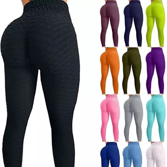 Women's High Waist Yoga Pants Booty Leggings - Picture 1 of 5